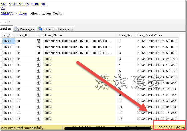 SQL性能优化之定位网络性能问题的方法(DEMO)