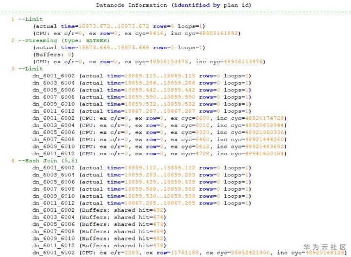 详解GaussDB(DWS) explain分布式执行计划的示例