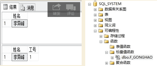 Sqlserver 自定义函数 Function使用介绍