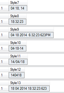 Sql中将datetime转换成字符串的方法(CONVERT)