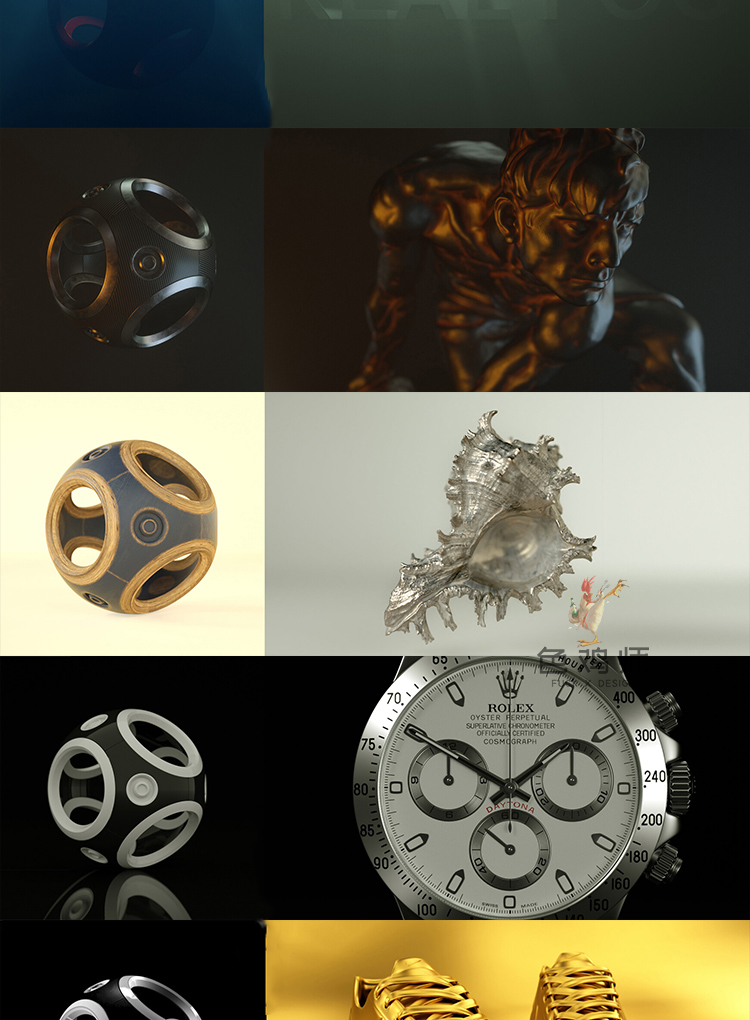 OC灯光预设 C4D渲染器 HDRI环境贴图